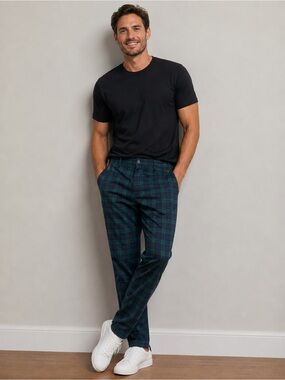 Dockers Alpha Plaid Tartan Trousers Men's 34x32